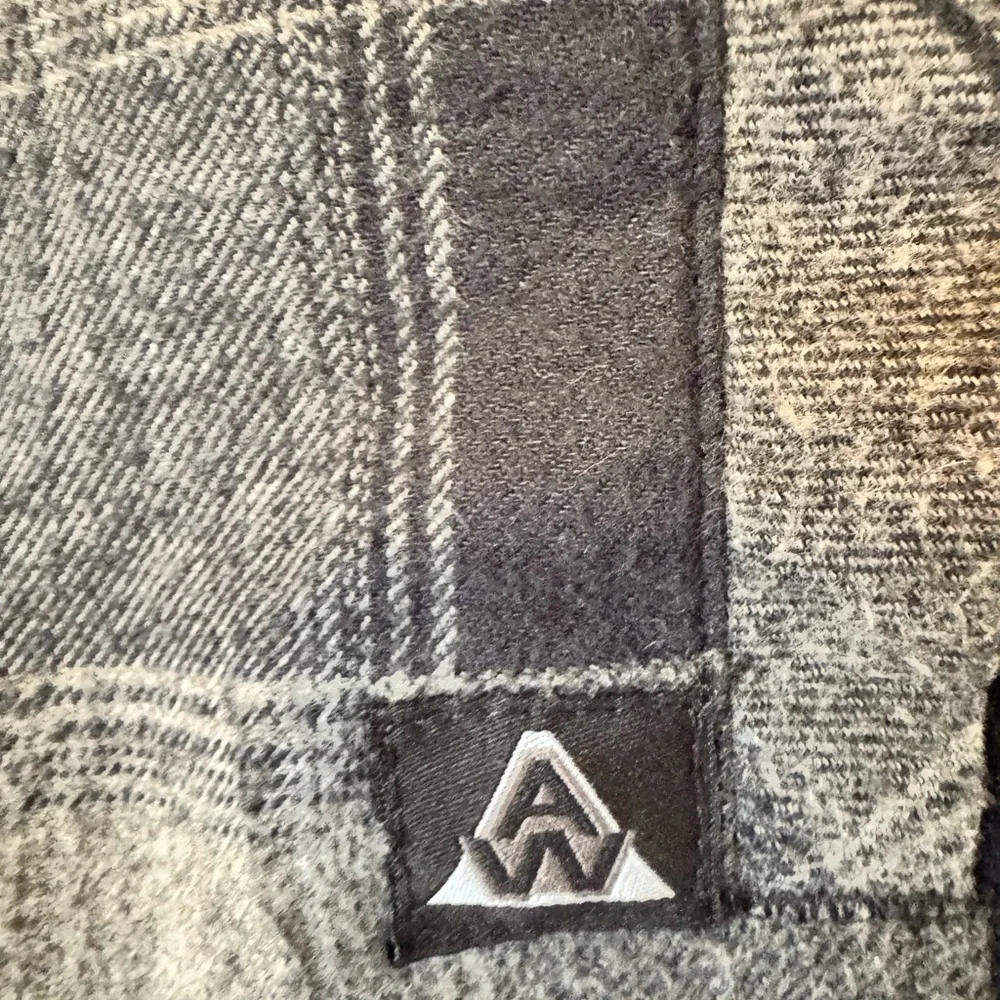 Blue and gray plaid vest. - Picture 3 of 5